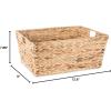 imageDII Hyacinth Collection Storage Baskets Large Set Assorted Sizes Natural 5 PieceNatural