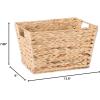 imageDII Hyacinth Collection Storage Baskets Large Set Assorted Sizes Natural 5 PieceNatural