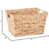 imageDII Hyacinth Collection Storage Baskets Large Set Assorted Sizes Natural 5 PieceNatural