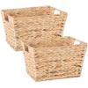 imageDII Hyacinth Collection Storage Baskets Large Set Assorted Sizes Natural 5 PieceNatural