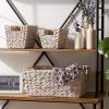 imageDII Hyacinth Collection Storage Baskets Large Set Assorted Sizes Natural 5 PieceWhite Wash