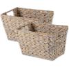 imageDII Hyacinth Collection Storage Baskets Large Set Assorted Sizes Natural 5 PieceWhite Wash