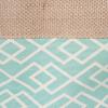 imageDII Jute Storage Collection Collapsible Burlap Diamond Storage Bin Small Round 12x9quot AquaAqua
