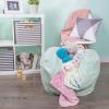 imageDII Keeping Score Stripes Print Large Bean Bag Chair Cover for Kids ampamp Stuffed Animal Storage Bright Blue One SizeAqua