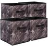 imageDII Laundry Storage Collection Foldable Organizing Bin Black Large SetBlack