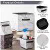 imageDII Laundry Storage Collection Foldable Organizing Bin Black Large SetWhite