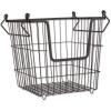 imageDII Metal Wire Mesh Stackable Utility Storage Bin Medium Rectangle 13x11x9 Cool GrayBlack