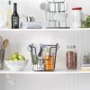 imageDII Metal Wire Mesh Stackable Utility Storage Bin Medium Rectangle 13x11x9 Cool GrayBlack