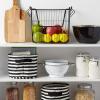 imageDII Metal Wire Mesh Stackable Utility Storage Bin Medium Rectangle 13x11x9 Cool GrayBlack