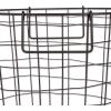 imageDII Metal Wire Mesh Stackable Utility Storage Bin Medium Rectangle 13x11x9 Cool GrayBlack