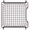 imageDII Metal Wire Mesh Stackable Utility Storage Bin Medium Rectangle 13x11x9 Cool GrayBlack
