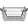 imageDII Metal Wire Mesh Stackable Utility Storage Bin Medium Rectangle 13x11x9 Cool GrayBlack