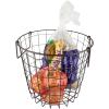 imageDII Metal Wire Mesh Stackable Utility Storage Bin Medium Rectangle 13x11x9 Cool GrayBlack