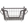 imageDII Metal Wire Mesh Stackable Utility Storage Bin Medium Rectangle 13x11x9 Cool GrayBlack