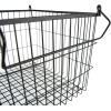 imageDII Metal Wire Mesh Stackable Utility Storage Bin Medium Rectangle 13x11x9 Cool GrayBlack