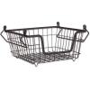 imageDII Metal Wire Mesh Stackable Utility Storage Bin Medium Rectangle 13x11x9 Cool GrayBlack