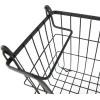 imageDII Metal Wire Mesh Stackable Utility Storage Bin Medium Rectangle 13x11x9 Cool GrayBlack