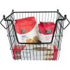 imageDII Metal Wire Mesh Stackable Utility Storage Bin Medium Rectangle 13x11x9 Cool GrayBlack