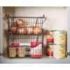 imageDII Metal Wire Mesh Stackable Utility Storage Bin Medium Rectangle 13x11x9 Cool GrayBronze