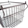 imageDII Metal Wire Mesh Stackable Utility Storage Bin Medium Rectangle 13x11x9 Cool GrayBronze