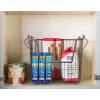 imageDII Metal Wire Mesh Stackable Utility Storage Bin Medium Rectangle 13x11x9 Cool GrayBronze