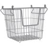 imageDII Metal Wire Mesh Stackable Utility Storage Bin Medium Rectangle 13x11x9 Cool GrayCool Gray