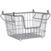 imageDII Metal Wire Mesh Stackable Utility Storage Bin Medium Rectangle 13x11x9 Cool GrayCool Gray