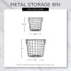 imageDII Metal Wire Mesh Stackable Utility Storage Bin Medium Rectangle 13x11x9 Cool GrayCool Gray