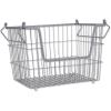 imageDII Metal Wire Mesh Stackable Utility Storage Bin Medium Rectangle 13x11x9 Cool GrayCool Gray
