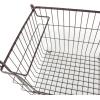 imageDII Metal Wire Mesh Stackable Utility Storage Bin Medium Rectangle 13x11x9 Cool GrayCool Gray