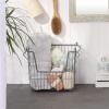 imageDII Metal Wire Mesh Stackable Utility Storage Bin Medium Rectangle 13x11x9 Cool GrayCool Gray
