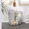 imageDII Metal Wire Mesh Stackable Utility Storage Bin Medium Rectangle 13x11x9 Cool GrayCool Gray