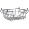 imageDII Metal Wire Mesh Stackable Utility Storage Bin Medium Rectangle 13x11x9 Cool GrayCool Gray