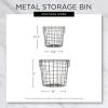 imageDII Metal Wire Mesh Stackable Utility Storage Bin Medium Rectangle 13x11x9 Cool GrayCool Gray