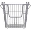 imageDII Metal Wire Mesh Stackable Utility Storage Bin Medium Rectangle 13x11x9 Cool GrayCool Gray