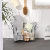 imageDII Metal Wire Mesh Stackable Utility Storage Bin Medium Rectangle 13x11x9 Cool GrayCool Gray