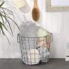 imageDII Metal Wire Mesh Stackable Utility Storage Bin Medium Rectangle 13x11x9 Cool GrayCool Gray