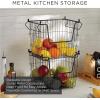 imageDII Metal Wire Mesh Stackable Utility Storage Bin Medium Rectangle 13x11x9 Cool GrayCool Gray