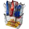 imageDII Metal Wire Mesh Stackable Utility Storage Bin Medium Rectangle 13x11x9 Cool GrayCool Gray