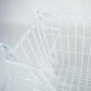 imageDII Metal Wire Mesh Stackable Utility Storage Bin Medium Rectangle 13x11x9 Cool GrayWhite