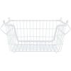 imageDII Metal Wire Mesh Stackable Utility Storage Bin Medium Rectangle 13x11x9 Cool GrayWhite