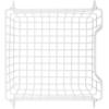 imageDII Metal Wire Mesh Stackable Utility Storage Bin Medium Rectangle 13x11x9 Cool GrayWhite