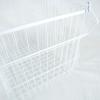 imageDII Metal Wire Mesh Stackable Utility Storage Bin Medium Rectangle 13x11x9 Cool GrayWhite