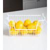 imageDII Metal Wire Mesh Stackable Utility Storage Bin Medium Rectangle 13x11x9 Cool GrayWhite