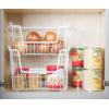 imageDII Metal Wire Mesh Stackable Utility Storage Bin Medium Rectangle 13x11x9 Cool GrayWhite