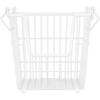 imageDII Metal Wire Mesh Stackable Utility Storage Bin Medium Rectangle 13x11x9 Cool GrayWhite