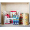 imageDII Metal Wire Mesh Stackable Utility Storage Bin Medium Rectangle 13x11x9 Cool GrayWhite