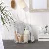 imageDII Metal Wire Mesh Stackable Utility Storage Bin Medium Rectangle 13x11x9 Cool GrayWhite