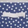 imageDII Non Woven Polyester Storage Bin Polka Dot White ampamp Gold Small Set of 2French Blue  White