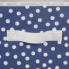 imageDII Non Woven Polyester Storage Bin Polka Dot White ampamp Gold Small Set of 2French Blue  White